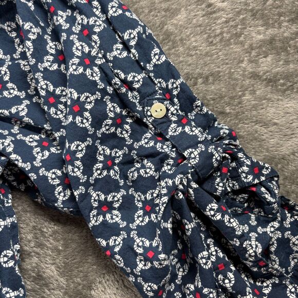 Catherines Women Lot Button Front Shirts Roll Tab Sleeve Print Solid 4X C137 - Picture 3 of 13